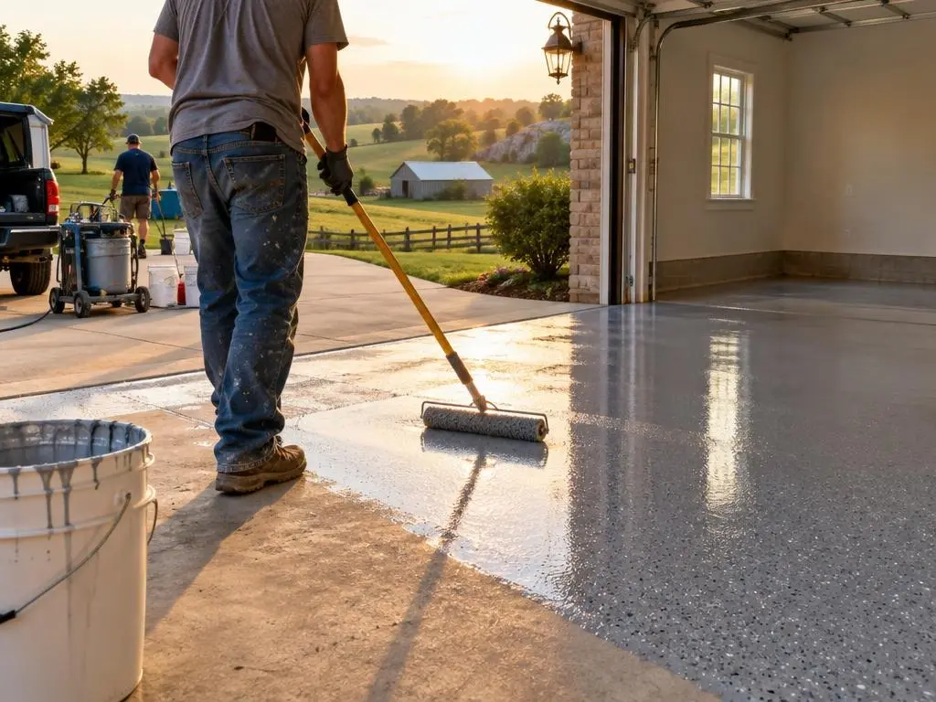 Polyaspartic Floor Coating in Bowling Green, KY